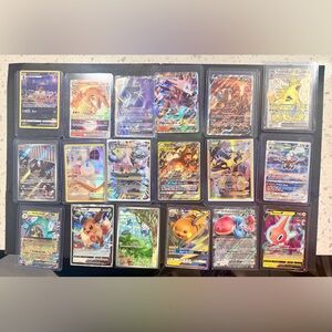 Pokemon Trading Card Collection, rare, regular - Multicolor